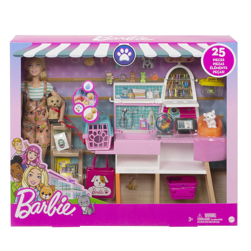 Barbie tienda de mascotas GRG90