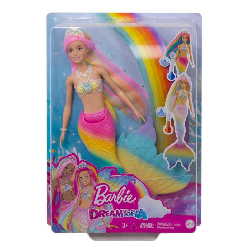Barbie sirena arcoíris mágico GTF89
