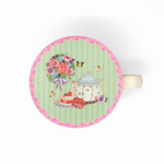 Taza de porcenala con tapa  354 Ml 1754-63