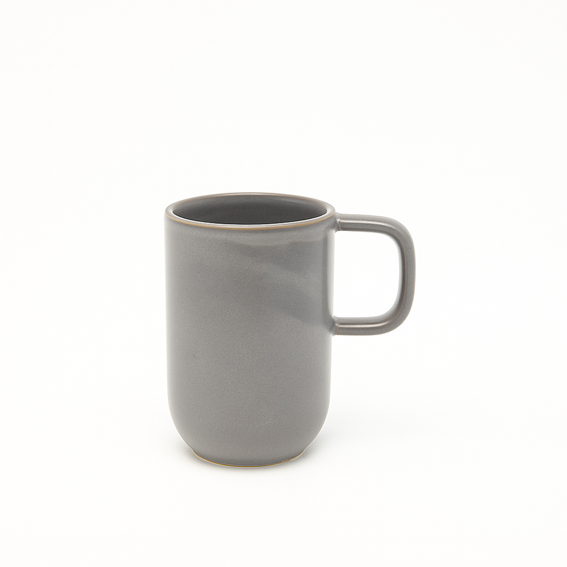 Taza lisa de cerámica color gris 1763-44