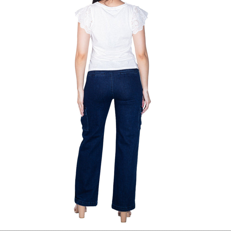 Jeans OGGI wide leg para dama