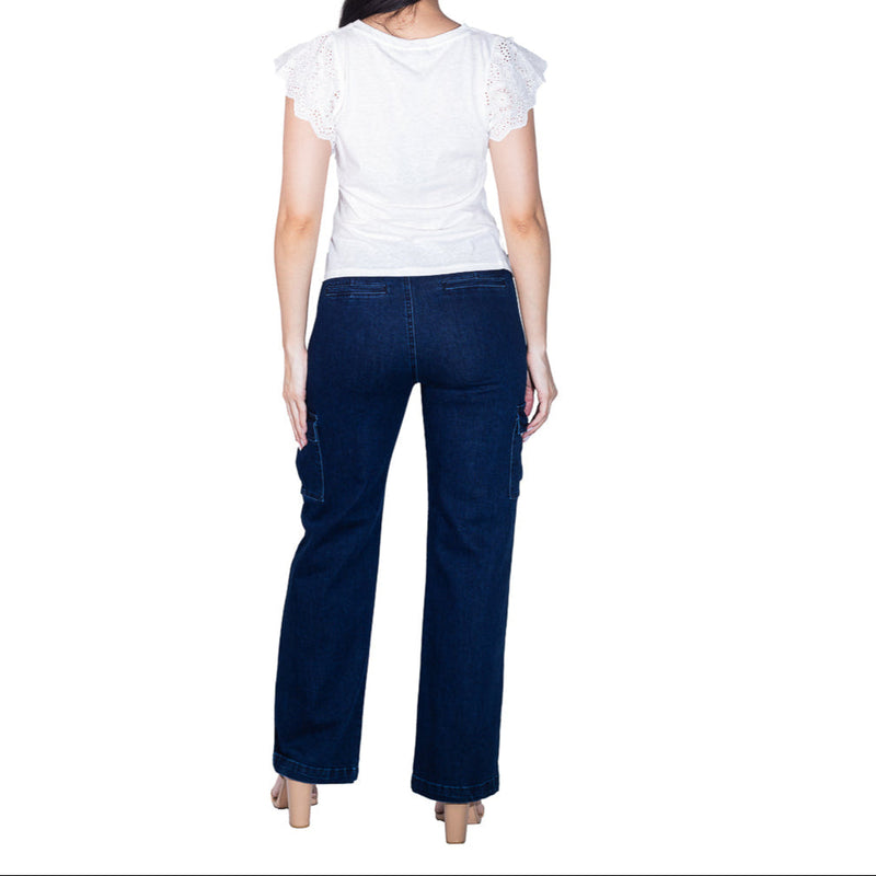 Jeans cargo FOLEYS bolsas funcionales para dama