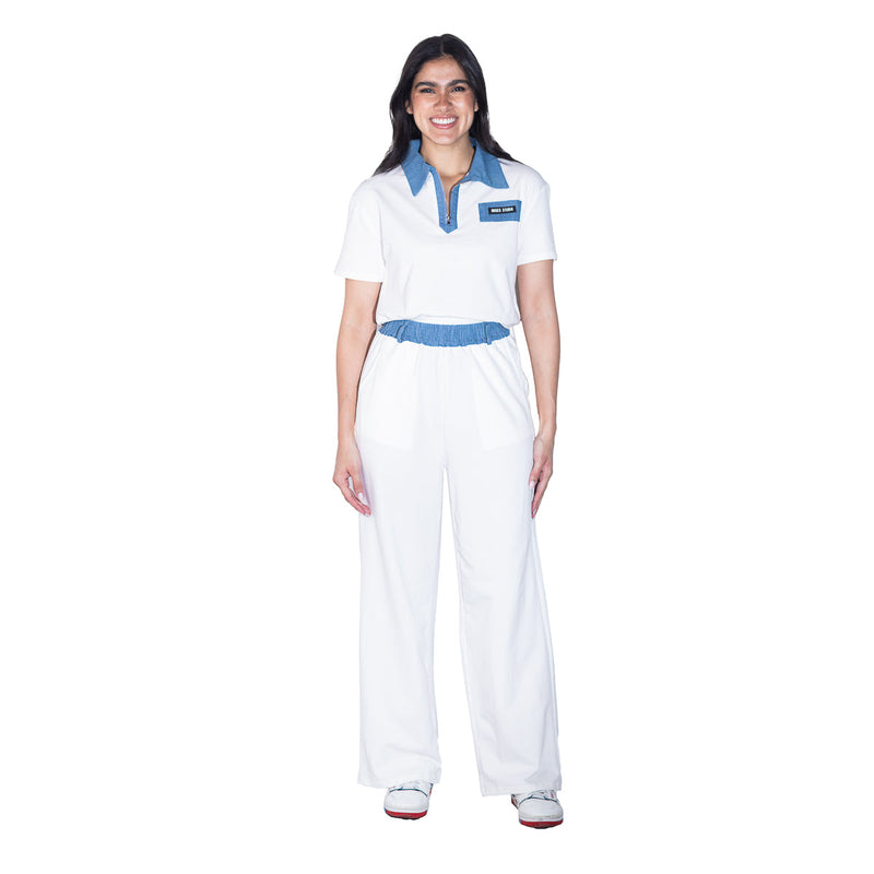 Conjunto blusa y pantalón STREET GLAM bicolor para mujer