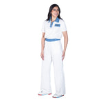 Conjunto blusa y pantalón STREET GLAM bicolor para mujer