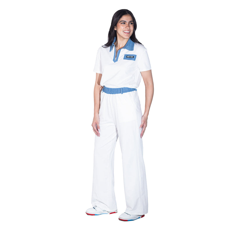Conjunto blusa y pantalón STREET GLAM bicolor para mujer