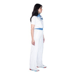 Conjunto blusa y pantalón STREET GLAM bicolor para mujer