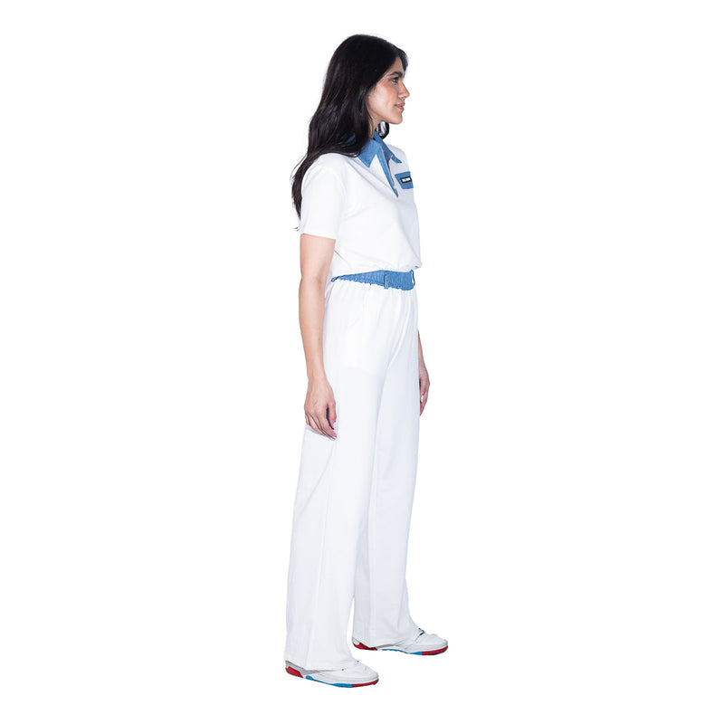 Conjunto blusa y pantalón STREET GLAM bicolor para mujer