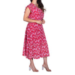 Vestido estampado DUPLAN con cinta para dama