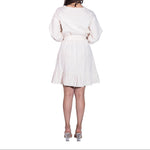 Vestido corto STREET GLAM manga 3/4 para dama