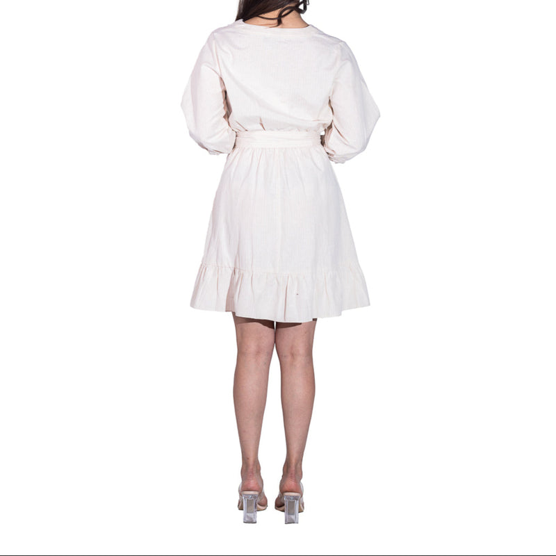 Vestido corto STREET GLAM manga 3/4 para dama