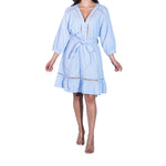 Vestido corto STREET GLAM manga 3/4 para dama
