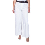 Pantalón con cinturón STREET GLAM gabardina acampanado para mujer