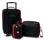 Set 3 piezas de maletas McCARTHY ST3 negro con rojo