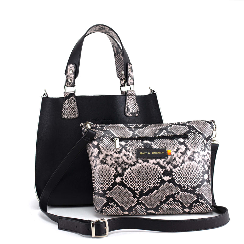 Bolsa doble vista NURIA MORERA Siurana color negro