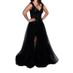 Vestido de fiesta STREET GLAM con abertura para dama