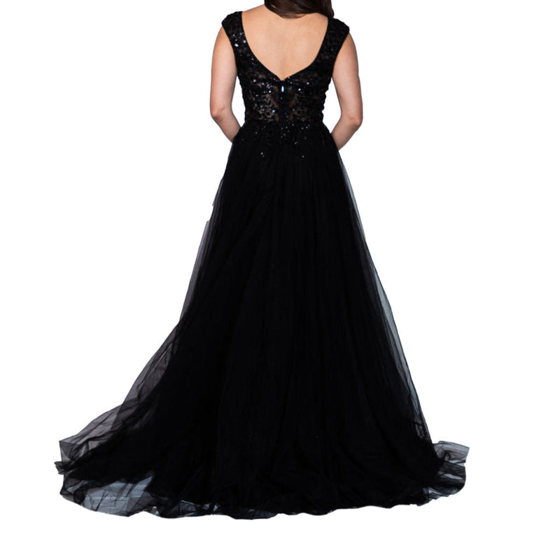 Vestido de fiesta STREET GLAM con abertura para dama