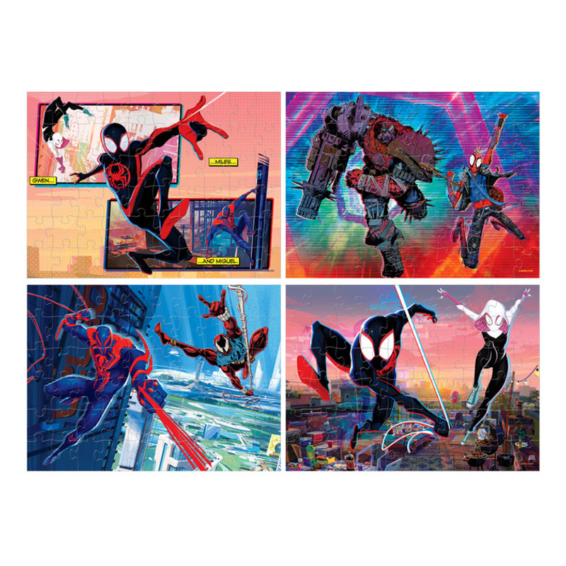 Rompecabezas 4 en 1 Spiderman Across The Spiderverse